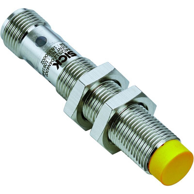 Sick IME2S Series Non-Flush Inductive Non-Contact Safety Switch, 24V dc, Nickel Plated Brass Housing, 2NO, M12
