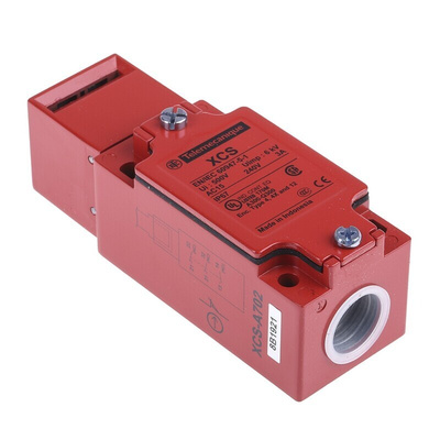 Telemecanique Sensors XCSA Safety Interlock Switch, 2NC/1NO, Keyed , Zinc Alloy