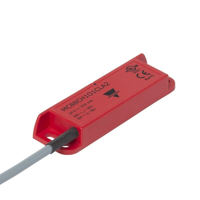 Carlo Gavazzi MC88C Series Magnetic Safety Switch, 12 → 24V ac/dc, Plastic Housing, 2NO, Cable