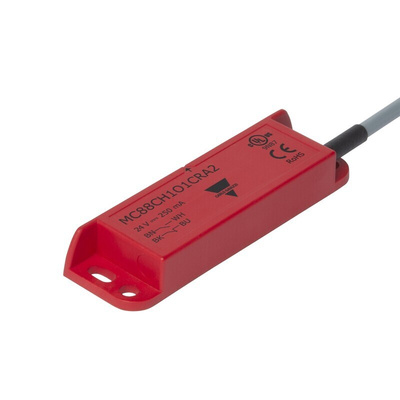 Carlo Gavazzi MC88C Series Magnetic Safety Switch, 12 → 24V ac/dc, Plastic Housing, 2NO, Cable