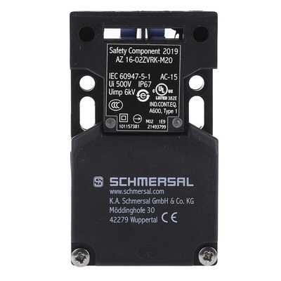 Schmersal AZ16 Safety Interlock Switch, 2NC, Keyed, Glass Fibre Reinforced Thermoplastic