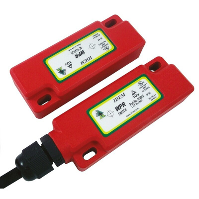 IDEM WPR Series Magnetic Non-Contact Safety Switch, 250V ac, Plastic Housing, NC, 5m Cable