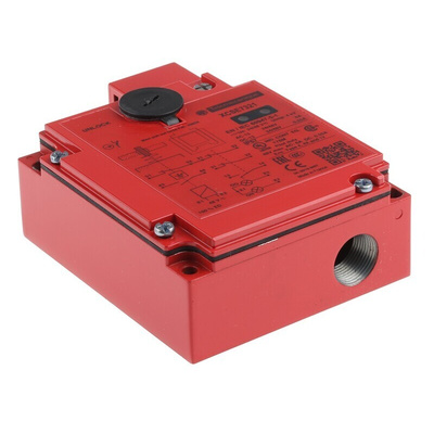 Telemecanique Sensors XCS E Series Solenoid Interlock Switch, Power to Unlock, 48V ac/dc, Actuator Included