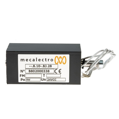 Mecalectro Solenoid Interlock Switch, Power to Lock, 24V dc