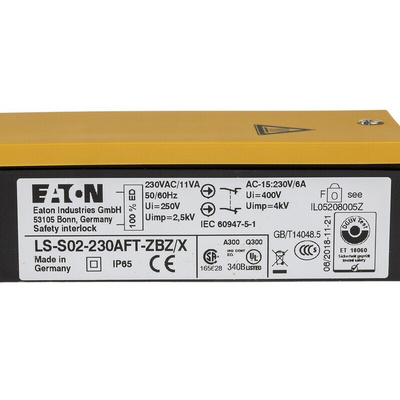 Eaton Safety Interlock Switch, 2NC, Spring Lock