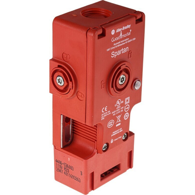 Allen Bradley Guardmaster 440G-S Series Solenoid Interlock Switch, Power to Unlock, 110V ac, Actuator Included