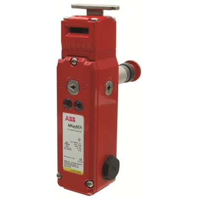 ABB MKey8 24VDC Switch Safety Interlock Switch, Key Actuator Included, Die Cast Alloy