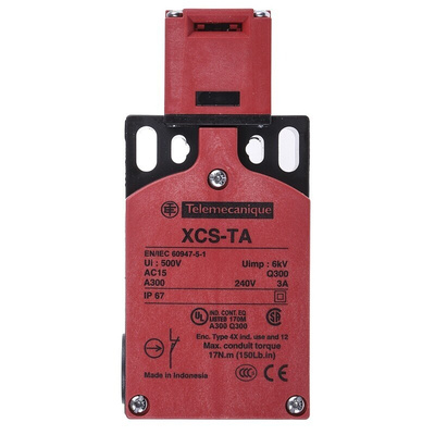 Telemecanique Sensors XCSTA Safety Interlock Switch, 2NC/1NO, Keyed, Glass Fibre Reinforced Nylon
