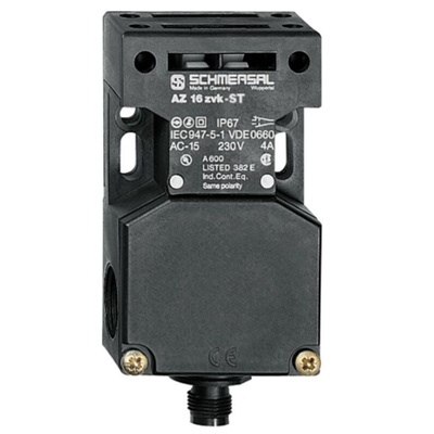 Schmersal AZ 16 Safety Interlock Switch, Keyed Actuator Included, Glass Fibre Reinforced Thermoplastic