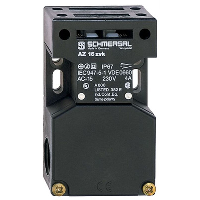 Schmersal AZ 16 Safety Interlock Switch, 2NC/1NO, Keyed Actuator Included, Glass Fibre Reinforced Thermoplastic