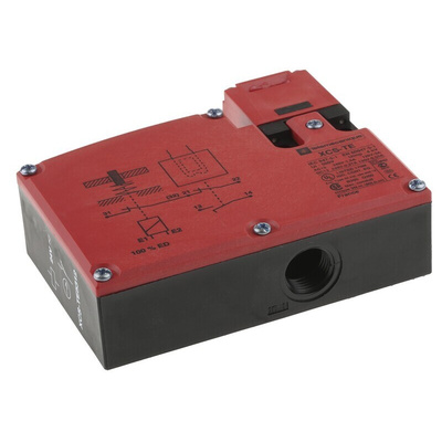 Telemecanique Sensors XCS-TE Series Solenoid Interlock Switch, Power to Unlock, 24V ac/dc
