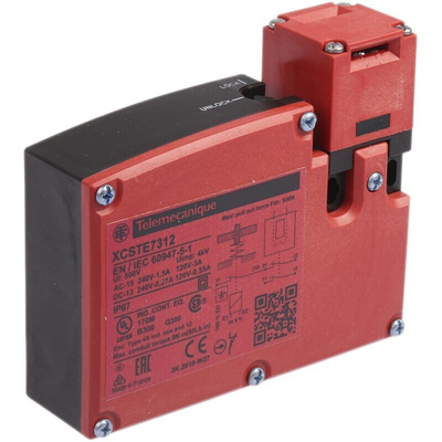 Telemecanique Sensors XCS-TE Series Solenoid Interlock Switch, Power to Unlock, 24V ac/dc