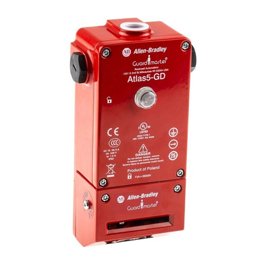 Allen Bradley Guardmaster 440G-L Series Solenoid Interlock Switch, Power to Unlock, 24V ac/dc, Actuator Included