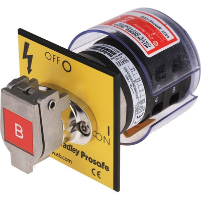 Allen Bradley Guardmaster 440T Safety Interlock Switch, 4NO, Keyed, Stainless Steel, Mechanical Lock