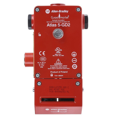 Allen Bradley Guardmaster 440G-L Series Solenoid Interlock Switch, Power to Unlock, 24V ac/dc, Actuator Included