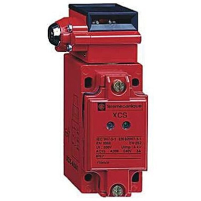 Telemecanique Sensors XCSB Safety Interlock Switch, 2NO/1NC, Keyed, Zinc Alloy
