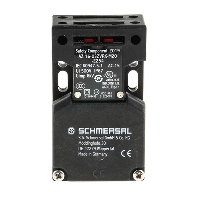 Schmersal AZ16 Safety Interlock Switch, 3NC, Keyed, Glass Fibre Reinforced Thermoplastic