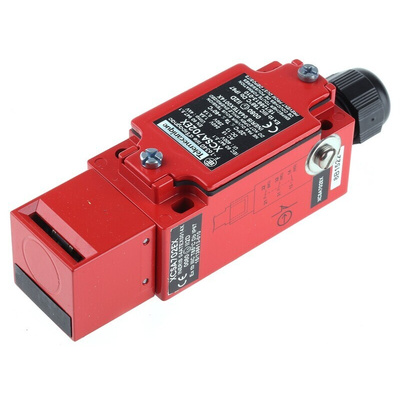 Telemecanique Sensors ATEX XCSA Safety Interlock Switch, 2NC/1NO, Keyed, Zinc Alloy