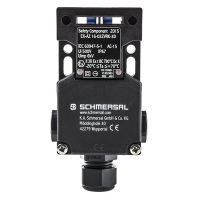 Schmersal ATEX EX-AZ16 Safety Interlock Switch, 3NC/1NO, Keyed, Glass Fibre Reinforced Thermoplastic