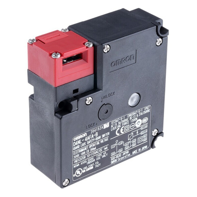 Omron D4NL Series Solenoid Interlock Switch, Power to Unlock, 24V dc, 1NC/1NO + 1NC/1NO