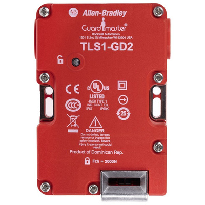 Allen Bradley Guardmaster 440G-T Series Solenoid Interlock Switch, Power to Unlock, 24V ac/dc, Actuator Included
