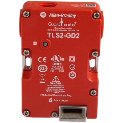 Allen Bradley Guardmaster 440G-T Series Solenoid Interlock Switch, Power to Lock, 24V ac/dc, Actuator Included