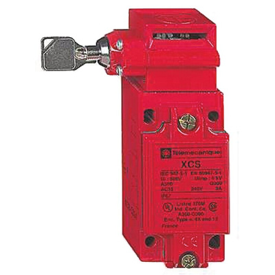 Telemecanique Sensors XCSC Safety Interlock Switch, 2NC/1NO, Keyed Actuator Included, Zinc Alloy