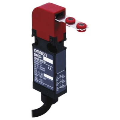 Omron D4GS Safety Interlock Switch, 3NC, Keyed, Plastic