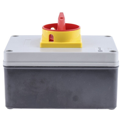 RS PRO 4P Pole DIN Rail Isolator Switch - 63A Maximum Current, 22kW Power Rating, IP65