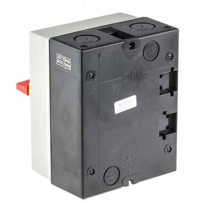 RS PRO 4P Pole DIN Rail Isolator Switch - 32A Maximum Current, 11kW Power Rating, IP65