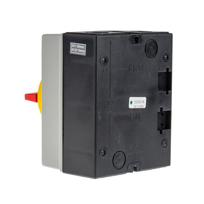 RS PRO 4P Pole DIN Rail Isolator Switch - 20A Maximum Current, 7.5kW Power Rating, IP65