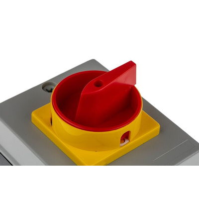 RS PRO 4P Pole DIN Rail Isolator Switch - 20A Maximum Current, 7.5kW Power Rating, IP65