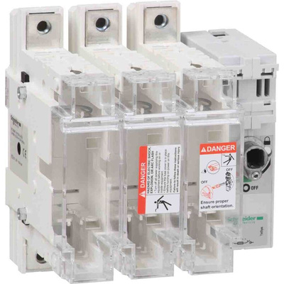 Schneider Electric Fuse Switch Disconnector, 3 Pole, 400A Max Current, 400A Fuse Current