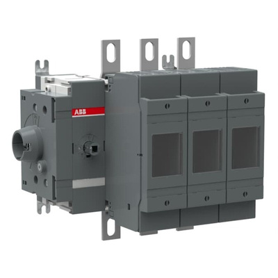 ABB Fuse Switch Disconnector, 3 Pole, 200A Fuse Current