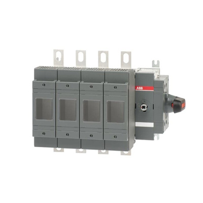 ABB Fuse Switch Disconnector, 4 Pole, 200A Fuse Current