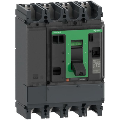 Schneider Electric Switch Disconnector, 4 Pole, 400A Fuse Current