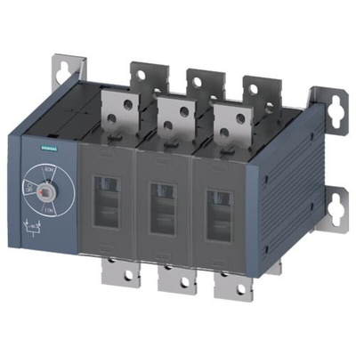 Siemens Fuse Switch Disconnector, 3 Pole, 1250A Max Current, 1250A Fuse Current