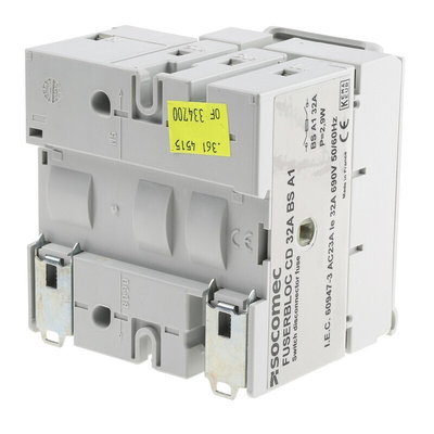 Socomec Fuse Switch Disconnector, 3 Pole, 32A Max Current