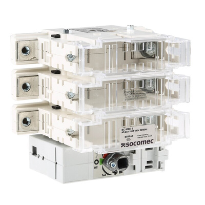 Socomec Fuse Switch Disconnector, 3 Pole, 100A Max Current, 10A Fuse Current