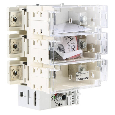 Socomec Fuse Switch Disconnector, 3 Pole, 200A Max Current, 200A Fuse Current