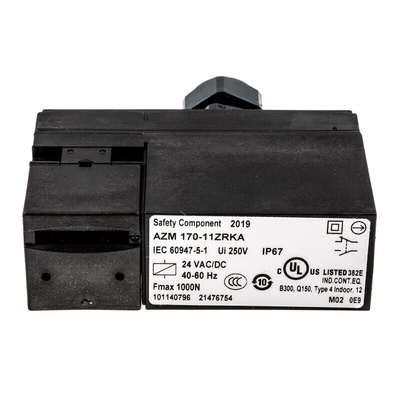 Schmersal AZM 170 Series Solenoid Interlock Switch, Power to Lock, 24V ac/dc
