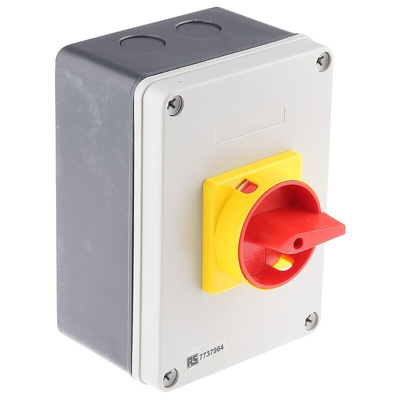 RS PRO 4P Pole Panel Mount Isolator Switch - 32A Maximum Current, 15kW Power Rating, IP65