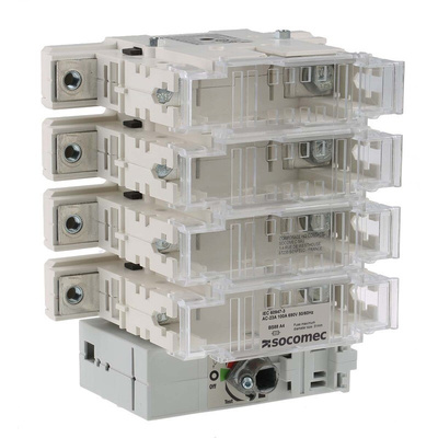 Socomec Fuse Switch Disconnector, 4 Pole, 100A Max Current