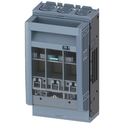 Siemens Fuse Switch Disconnector, 3 Pole, 160A Max Current, 160A Fuse Current