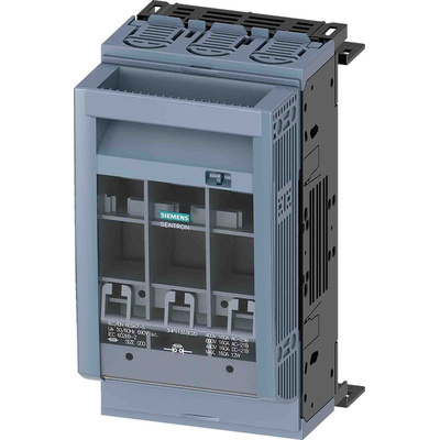Siemens Fuse Switch Disconnector, 3 Pole, 160A Max Current