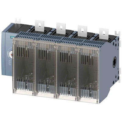 Siemens Fuse Switch Disconnector, 4 Pole, 400A Max Current