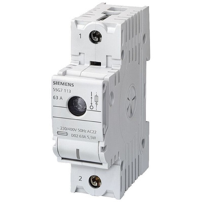 Siemens Fuse Switch Disconnector, 2 Pole, 63A Max Current