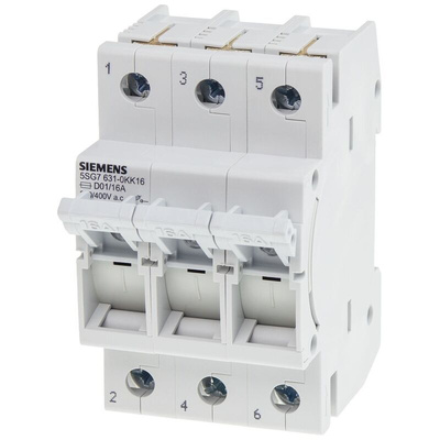 Siemens Fuse Switch Disconnector, 3 Pole, 10A Max Current