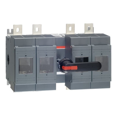ABB Fuse Switch Disconnector, 4 Pole, 630A Fuse Current
