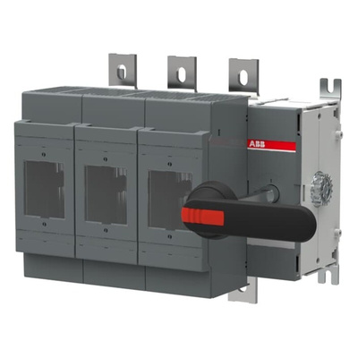 ABB Fuse Switch Disconnector, 3 Pole, 630A Fuse Current